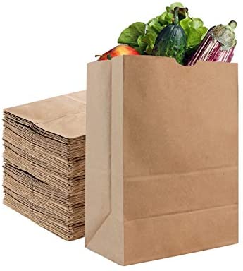 Stock Your Home 52 Lb Kraft Brown Paper Bags (50
